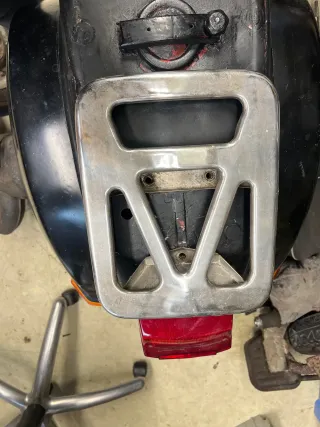 Gepäckbrücke hinten Monositz Schwingsattel Vespa PX (45V) - Bild 3