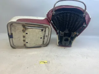 VESPA PX SITZ Sattel Schwingsattel Rot Weiß (38v) - Bild 5