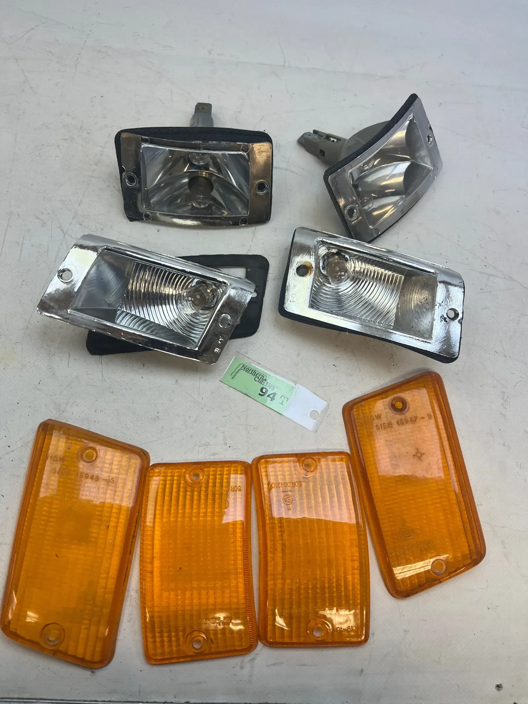 VESPA PK XL / AUTOMATIK BLINKER vorne hinten Orange tri.o.m (94t) - Bild 1