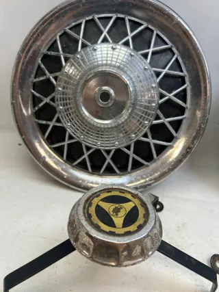 VESPA 10" RADKAPPE Vigano Chrom, Rally, Sprint, PX, PK SET  (46v) - Bild 4