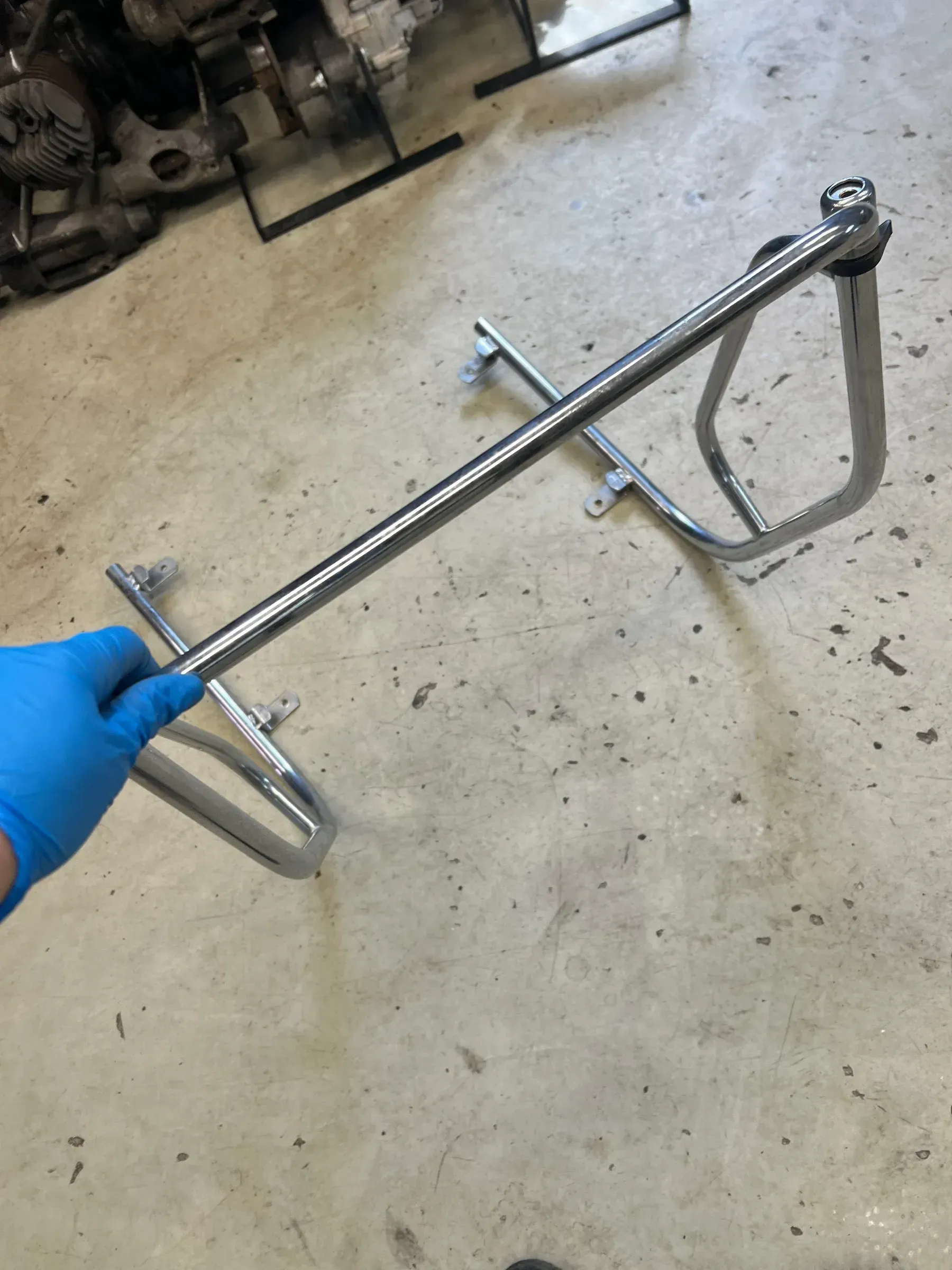 ORIGINAL VESPA PK STURZBÜGEL Rammschutz Beinschild vorne (24t) - Bild 1
